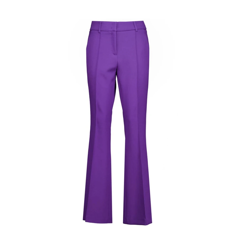 CAMBIO Flared Broek in Fawn Paars Dames Purple Dames
