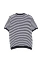 pull-bleu-col-rond-manches-courtes