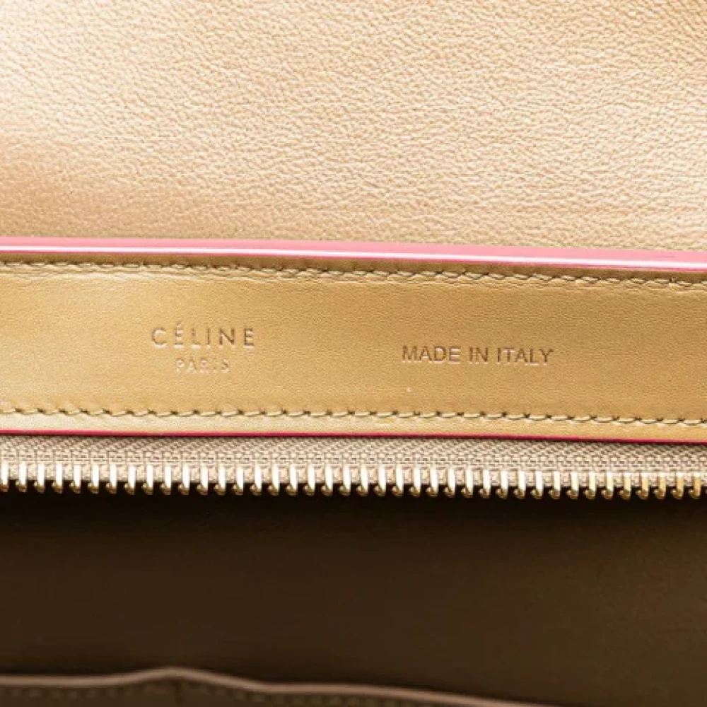 Celine Vintage Pre-owned Leather celine-bags Pink Dames