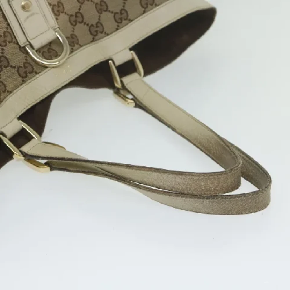 Gucci Vintage Pre-owned Canvas totes Beige Dames