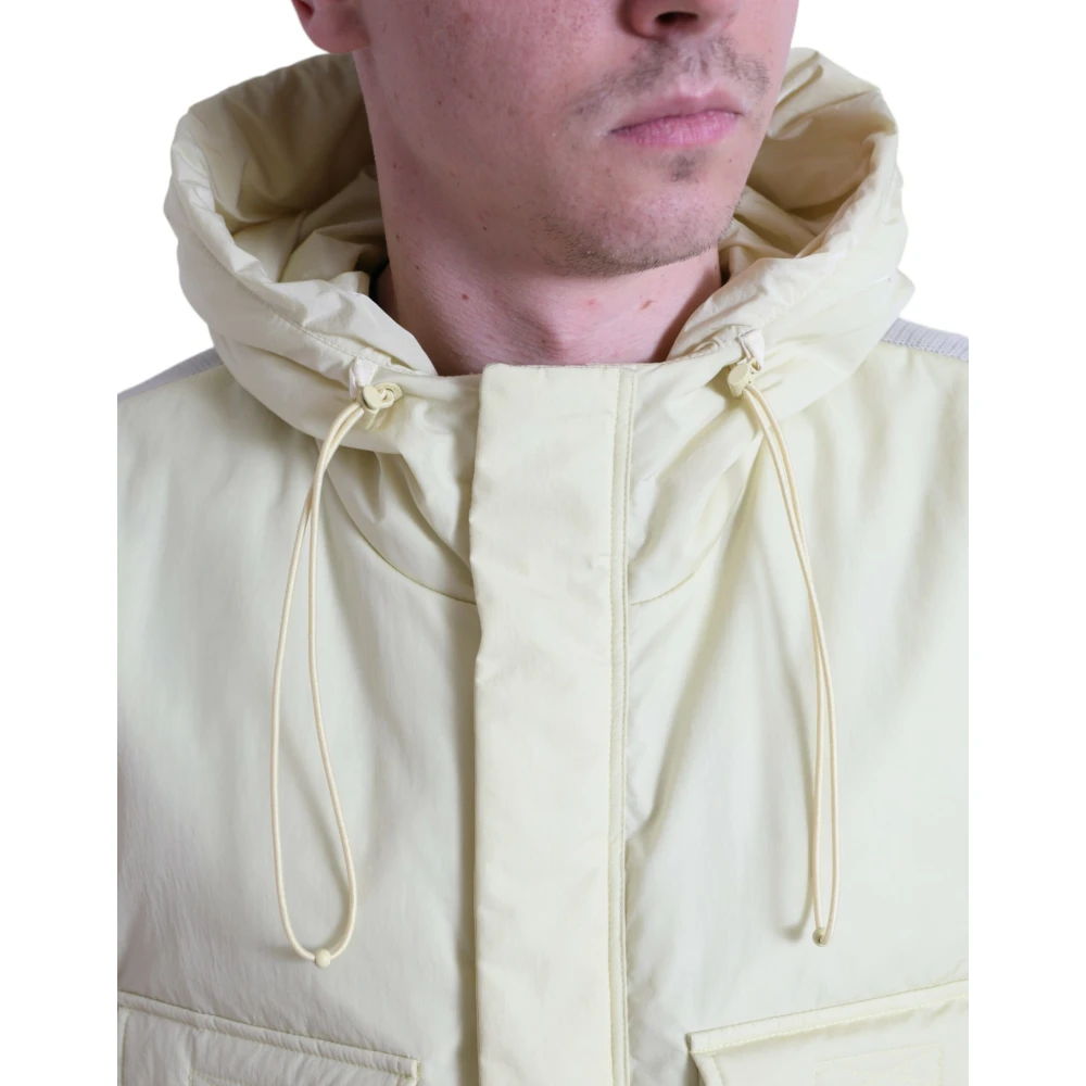 Dolce & Gabbana Gele capuchonvest jas Yellow Heren