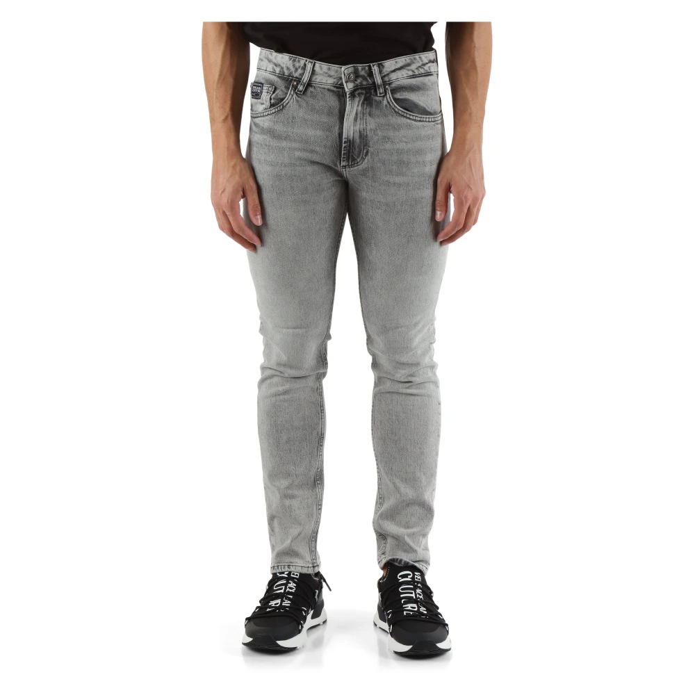 Versace Jeans Couture Smalle pasvorm vijf-pocket jeans Gray Heren