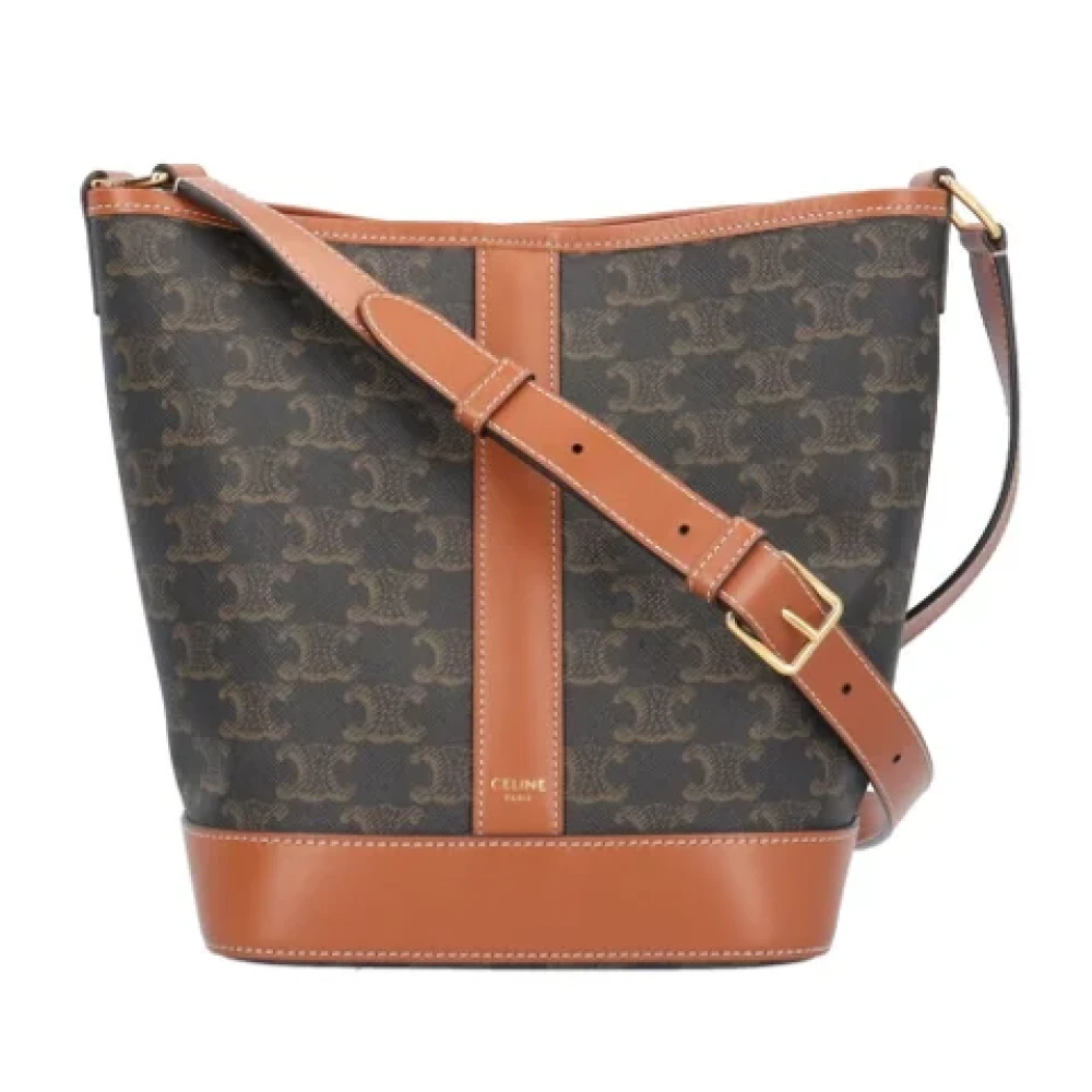 Celine Vintage Pre-owned Fabric celine-bags Brown Dames