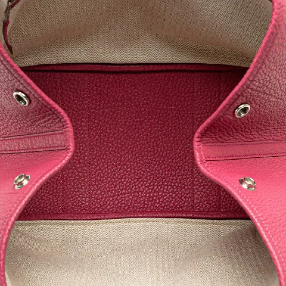 Hermès Vintage Pre-owned Leather handbags Purple Dames