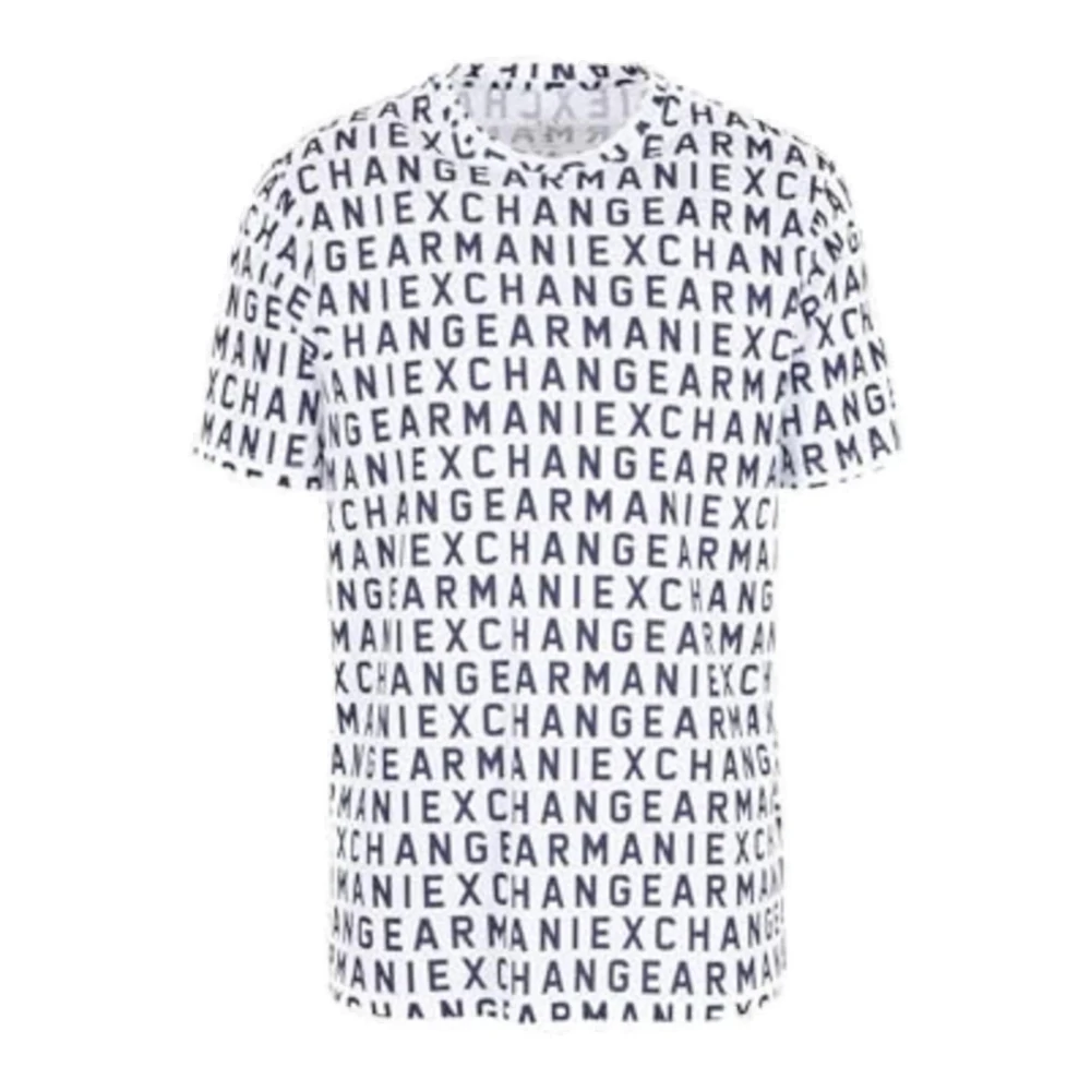Armani Exchange Logo Print Katoenen T-shirt Regular Fit Multicolor Heren
