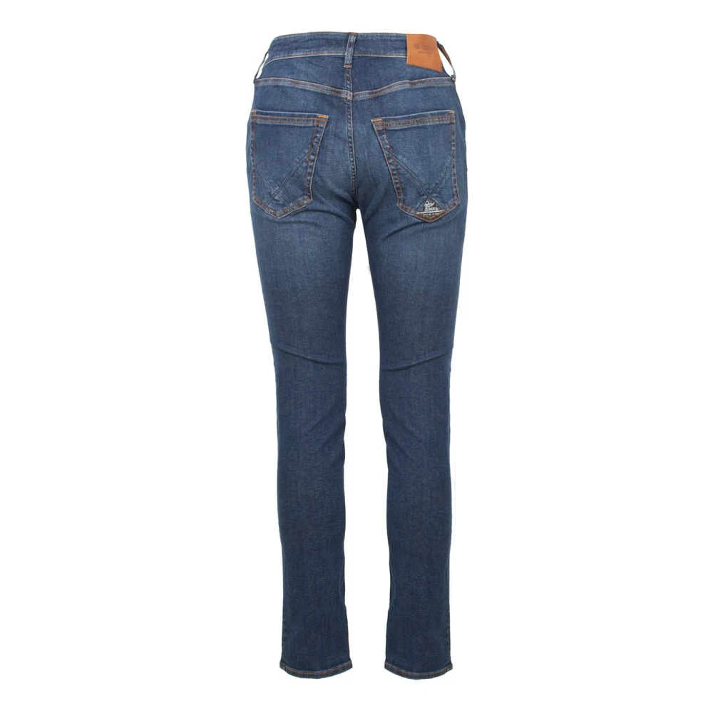 Roy Roger's Horizon Denim Jeans met Contraststiksels Blue Heren