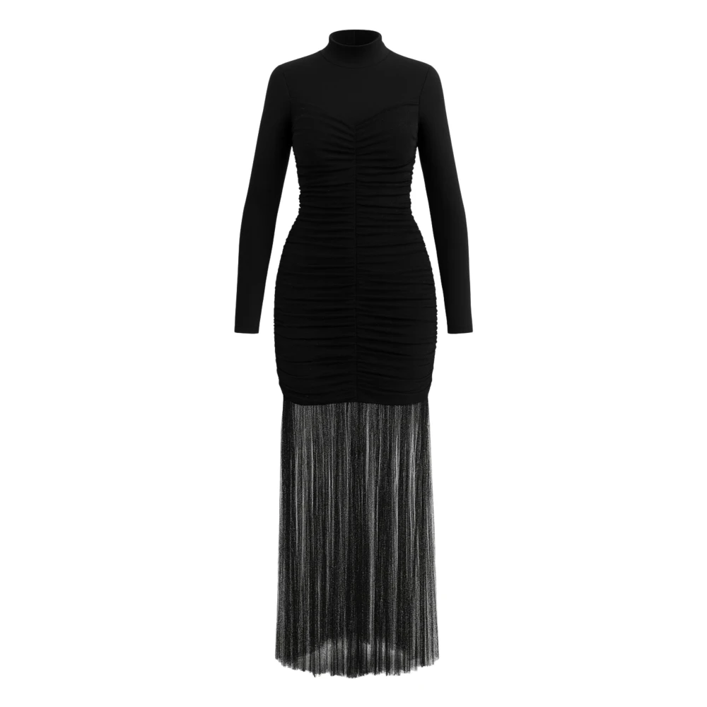 Twinset Women's Black Maxi Dresses, M, Long Dress Chic Elegant