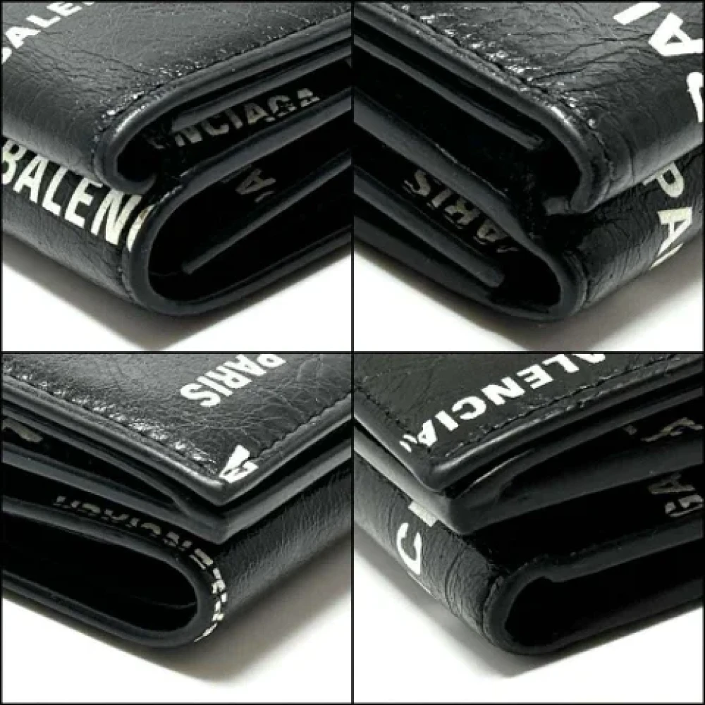 Balenciaga Vintage Pre-owned Leather wallets Black Dames