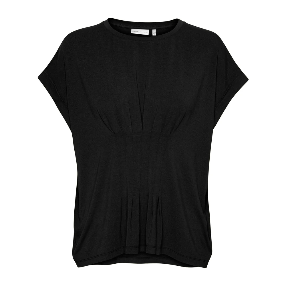 InWear Zwarte Top met Ronde Hals Black Dames