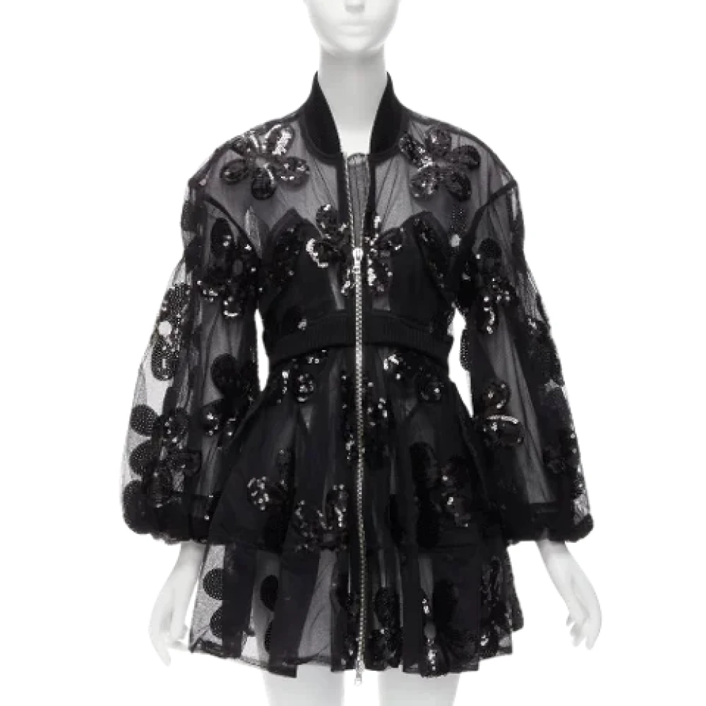 Simone Rocha Pre-owned Polyester outerwear Black Dames