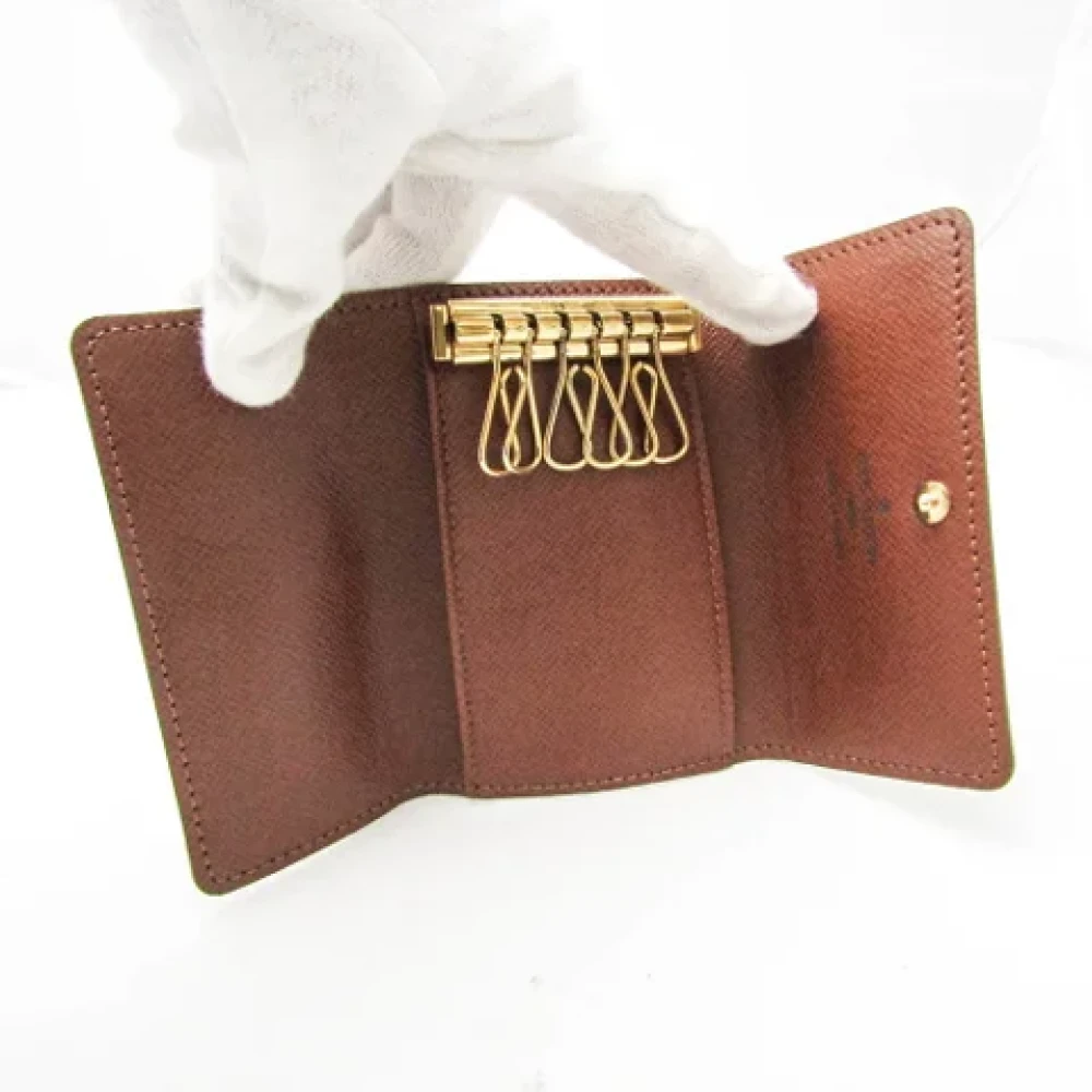 Louis Vuitton Vintage Pre-owned Fabric key-holders Brown Dames