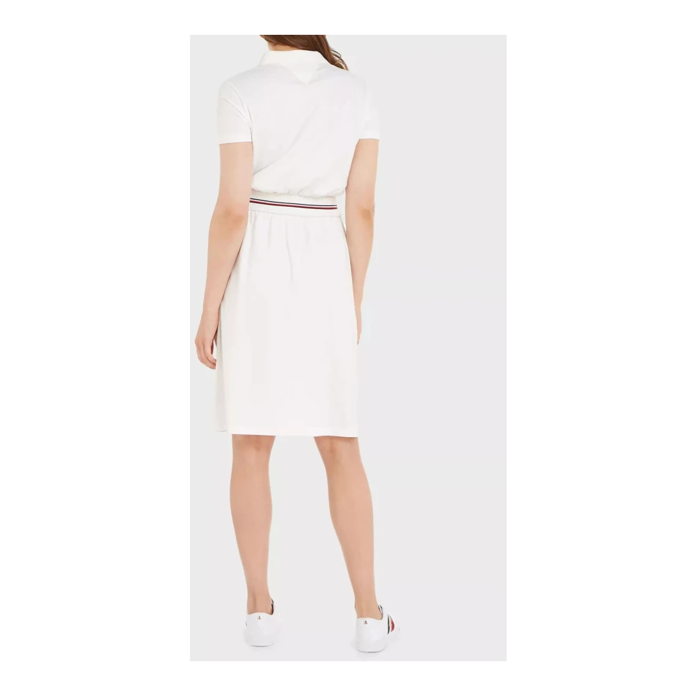 Tommy Hilfiger Polo Jurk voor Dames in Rood Wit Blauw White Dames