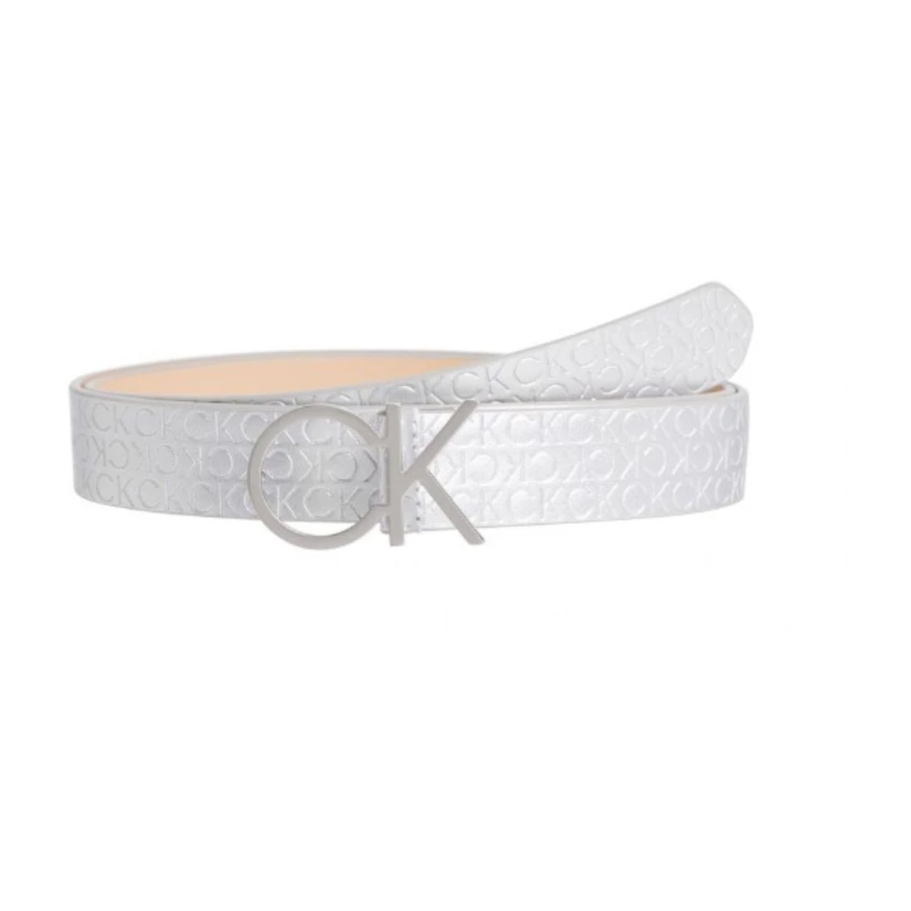 Calvin Klein Dames Re-Lock CK Logo Riem Gray Dames