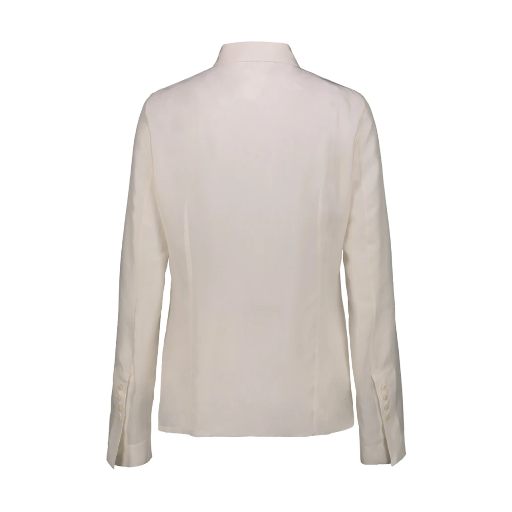 Sapio Cupro shirt met jas mouwen White Dames