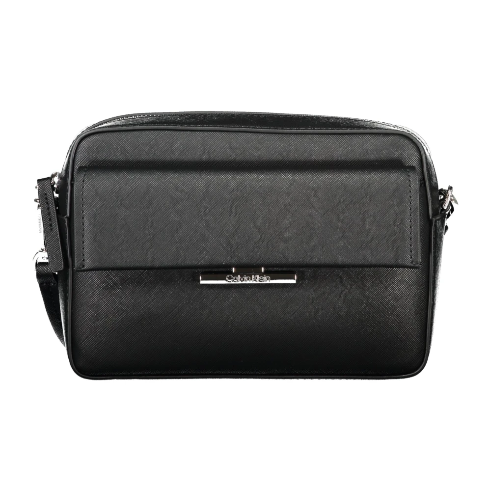 Calvin Klein Black Polyurethane Women's Shoulder Bag - Image 2