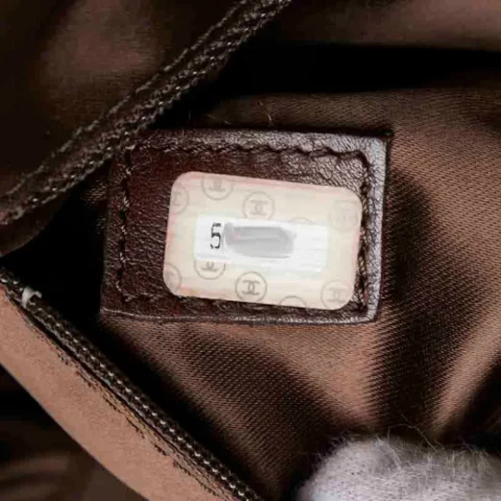 Chanel Vintage Pre-owned Suede chanel-bags Brown Dames