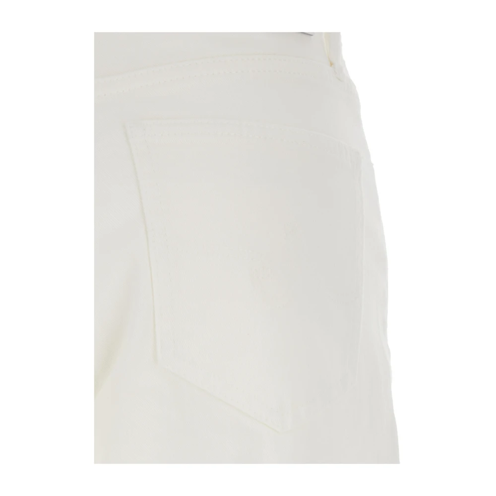 adriano goldschmied Witte Denim Jeans met Riemlussen White Dames