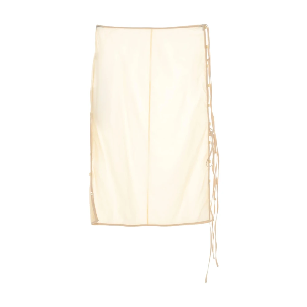 LOW Classic Beige Side Tie Rok Beige Dames