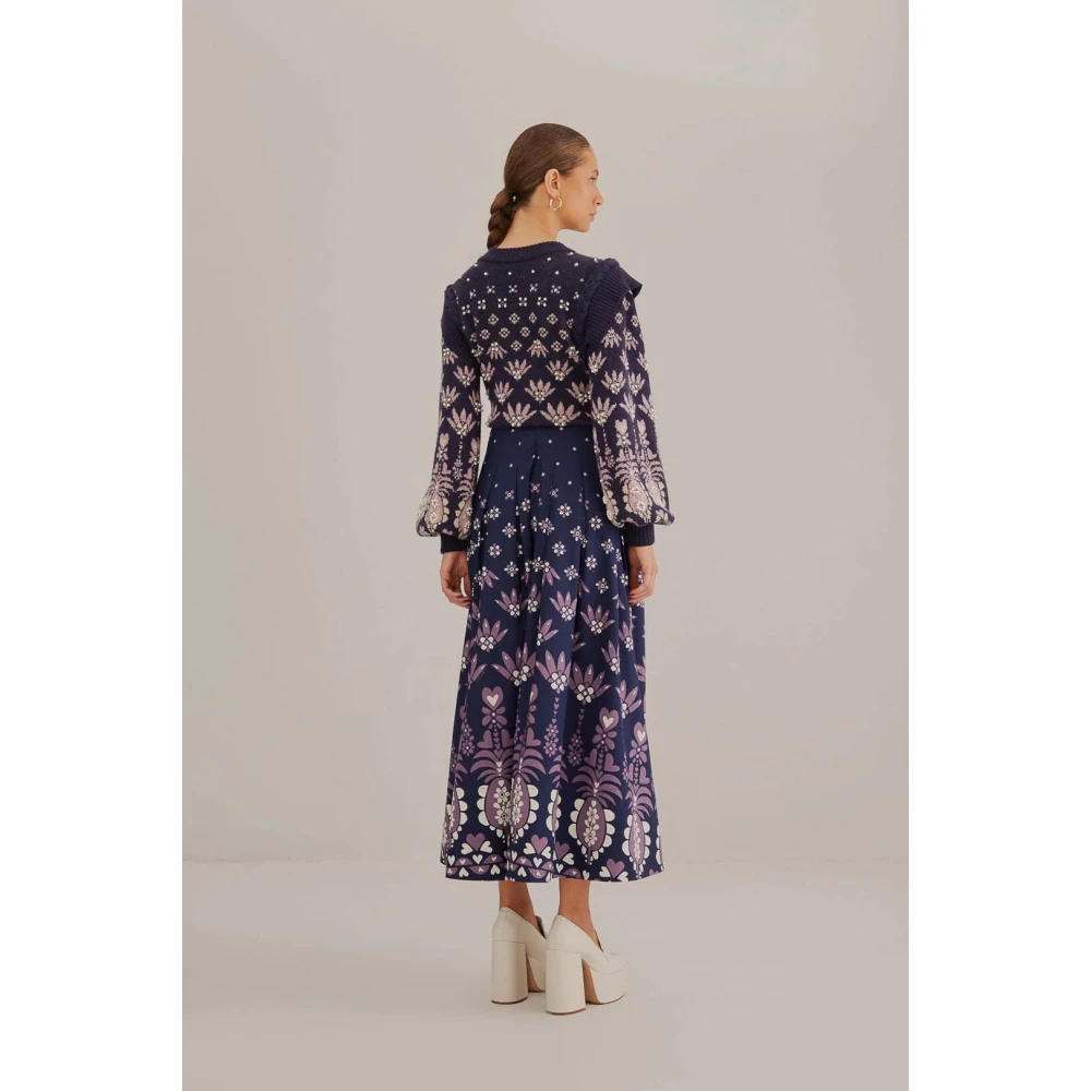 Farm Rio Veelzijdige Herfst-Winter Jurkencollectie Blue Dames