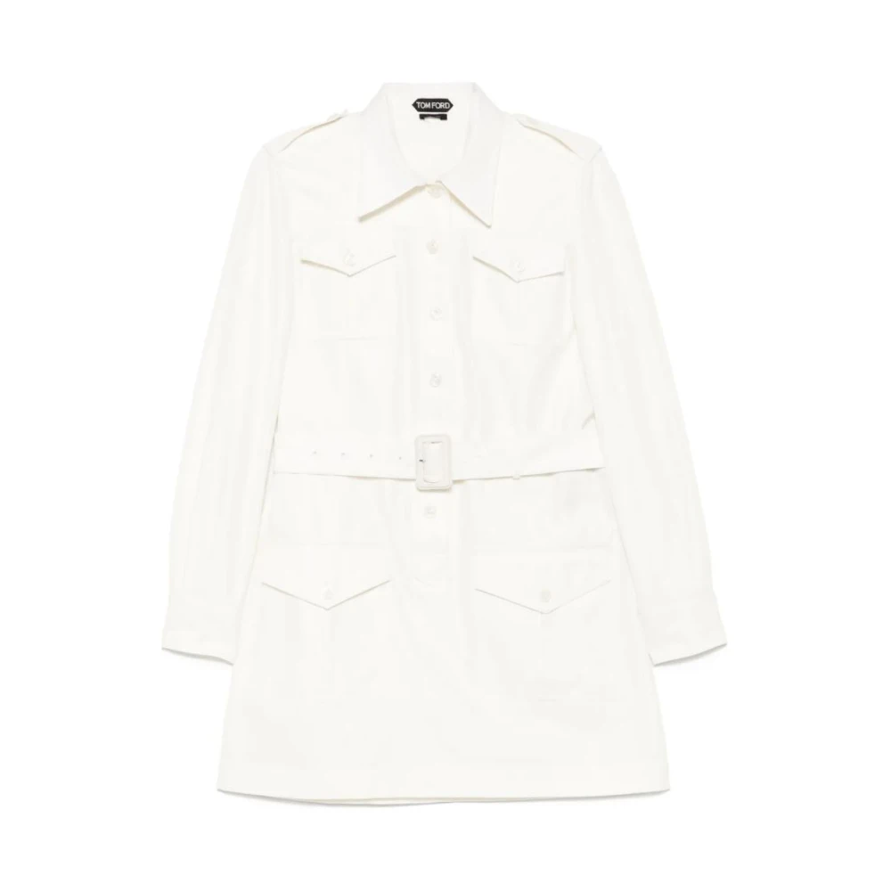 Tom Ford Witte Elegante Jurken White Dames