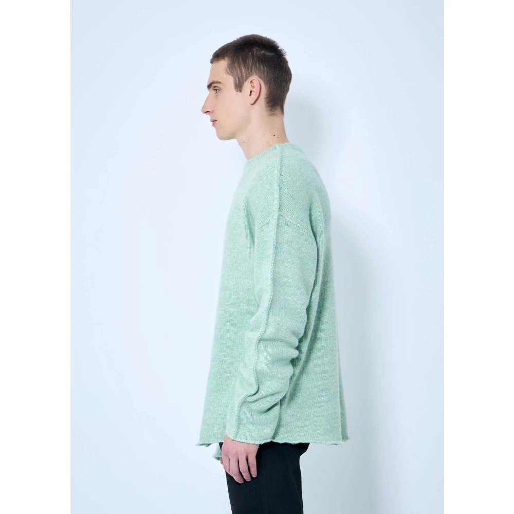 The Row Wolmix Gebreide Crewneck Sweater Green Heren