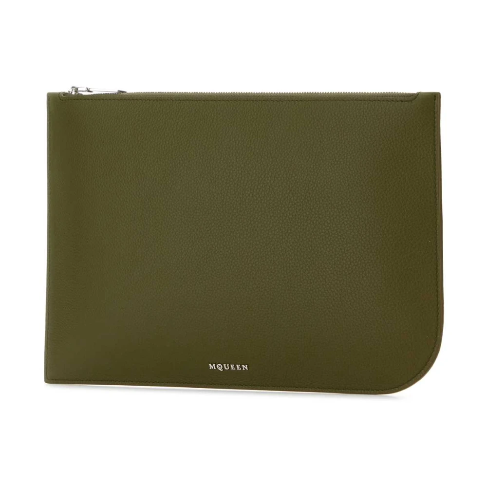 alexander mcqueen Groene leren Sling Pouch Green Heren