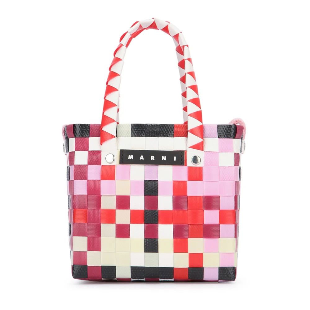 Marni Micro Korgväska med Rem Multicolor, Dam