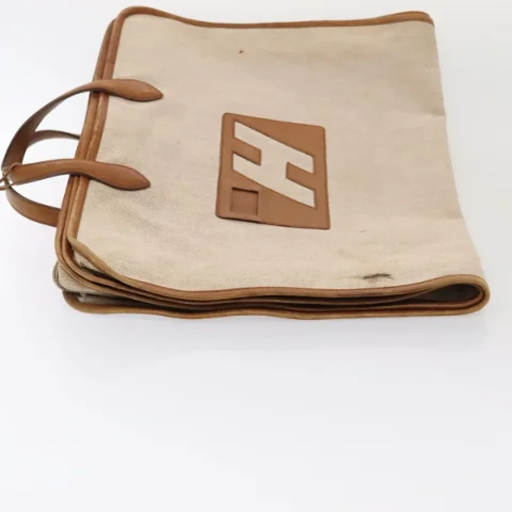 Hermès Vintage Pre-owned Canvas travel-bags Beige Dames