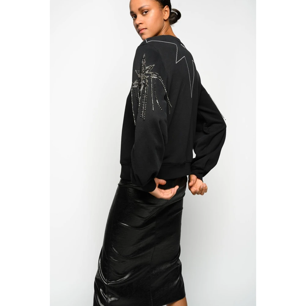 pinko Stijlvolle Sweatshirt Black Dames