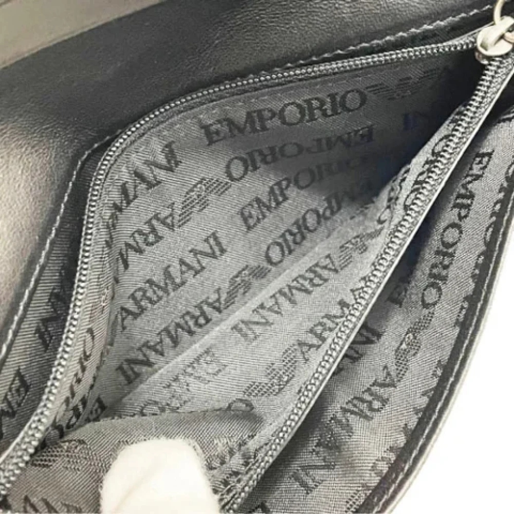 Armani Pre-owned Leather wallets Black Dames