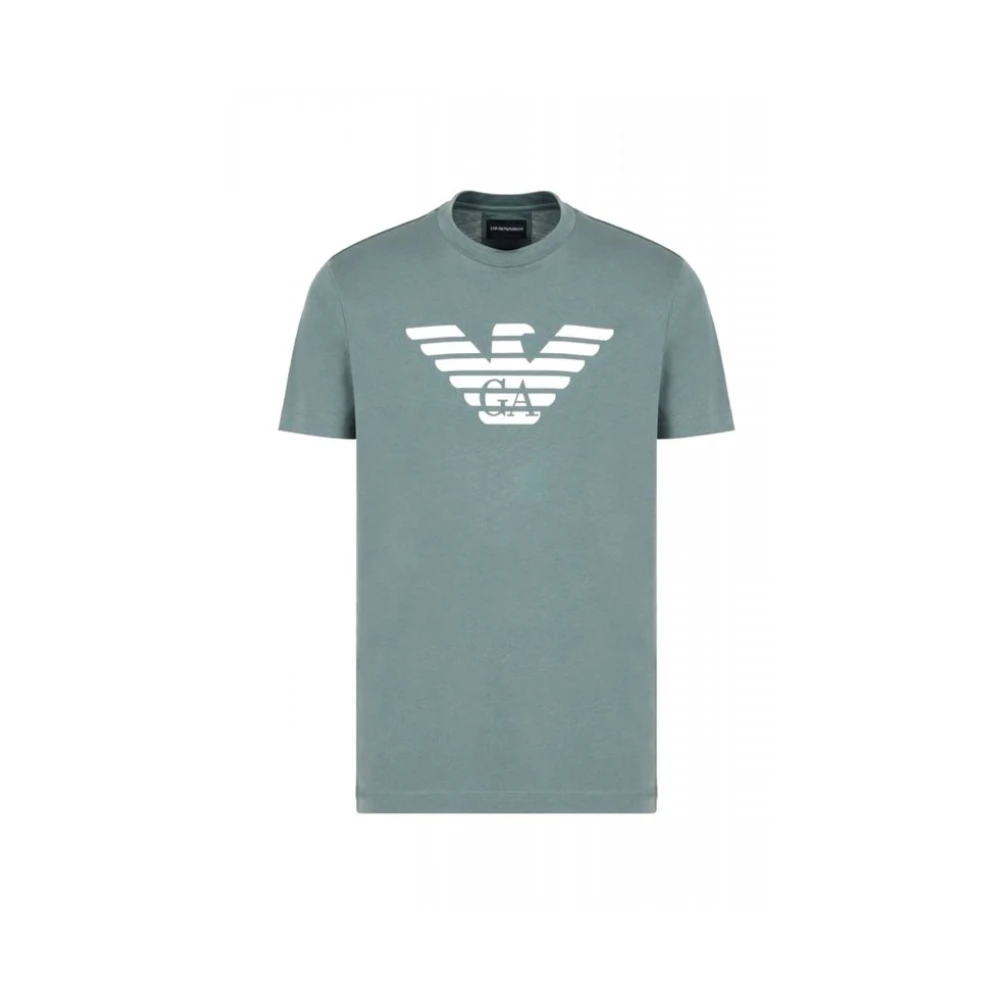 Emporio Armani Herren Blau Oberteile, Mgröße: