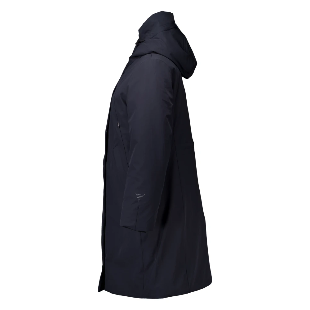 Krakatau Parka Jas Donkergrijs Qw504 Stijl Blue Dames