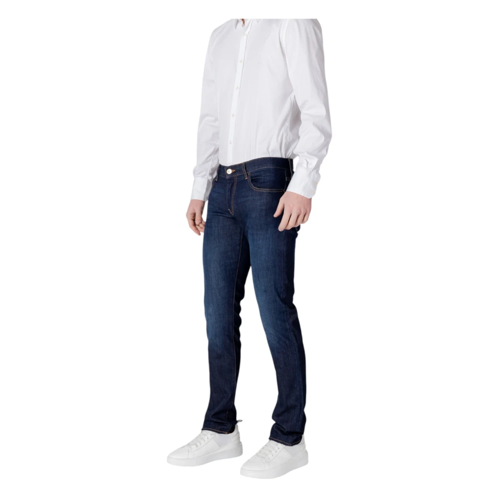 Armani Exchange Stijlvolle Zip Jeans met Zakken Blue Heren