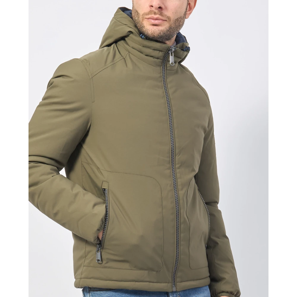 YES ZEE Groene gevoerde softshell jas Green Heren