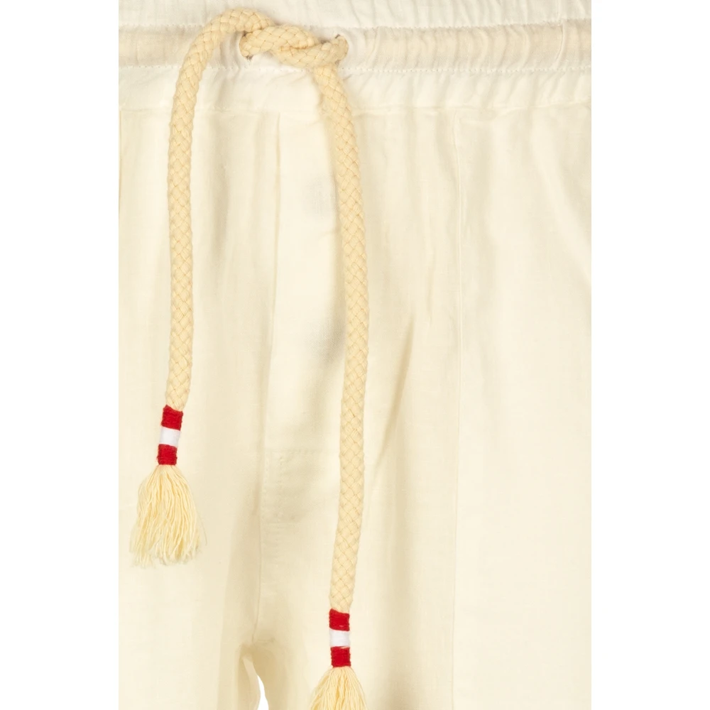 MC2 Saint Barth Straight Trousers White Heren