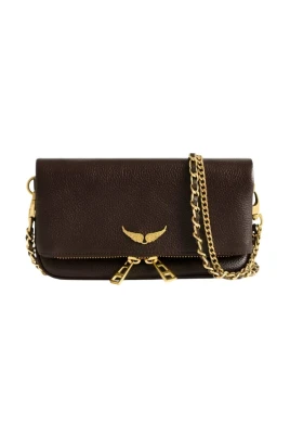 Grained Leather Clutch
