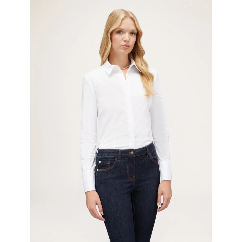 Motivi Overhemdblouse van popeline White Dames