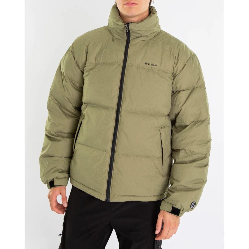 Olaf Hussein Puffer Jack voor Heren Green Heren