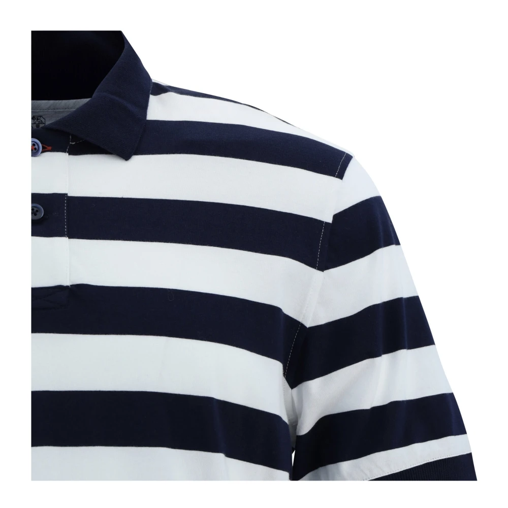 BRUNELLO CUCINELLI Klassieke Polo T-shirt Gemaakt in Italië Blue Heren