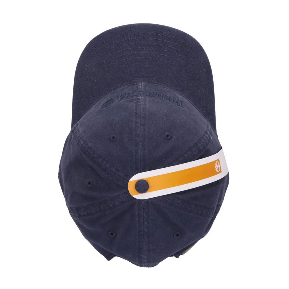 Timberland Gebogen klep katoenen canvas pet Blue Unisex