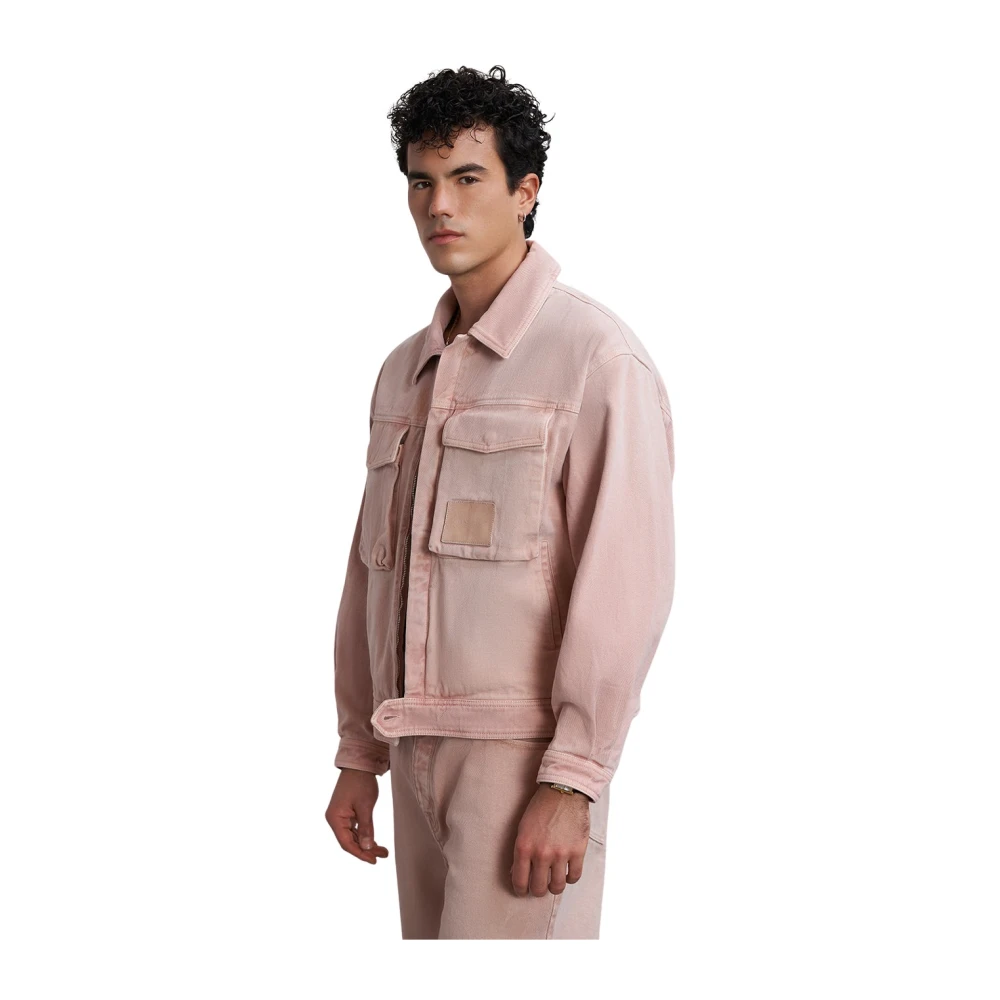 Filling Pieces Denim Jacket Rose Dawn Pink Heren