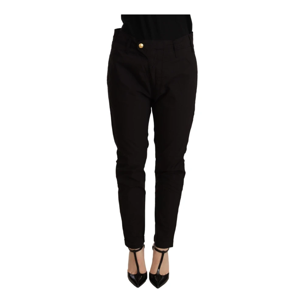 Cycle Women's Black Slim Fit Jeans, W27, Baggy Trousers With Zipper Closure