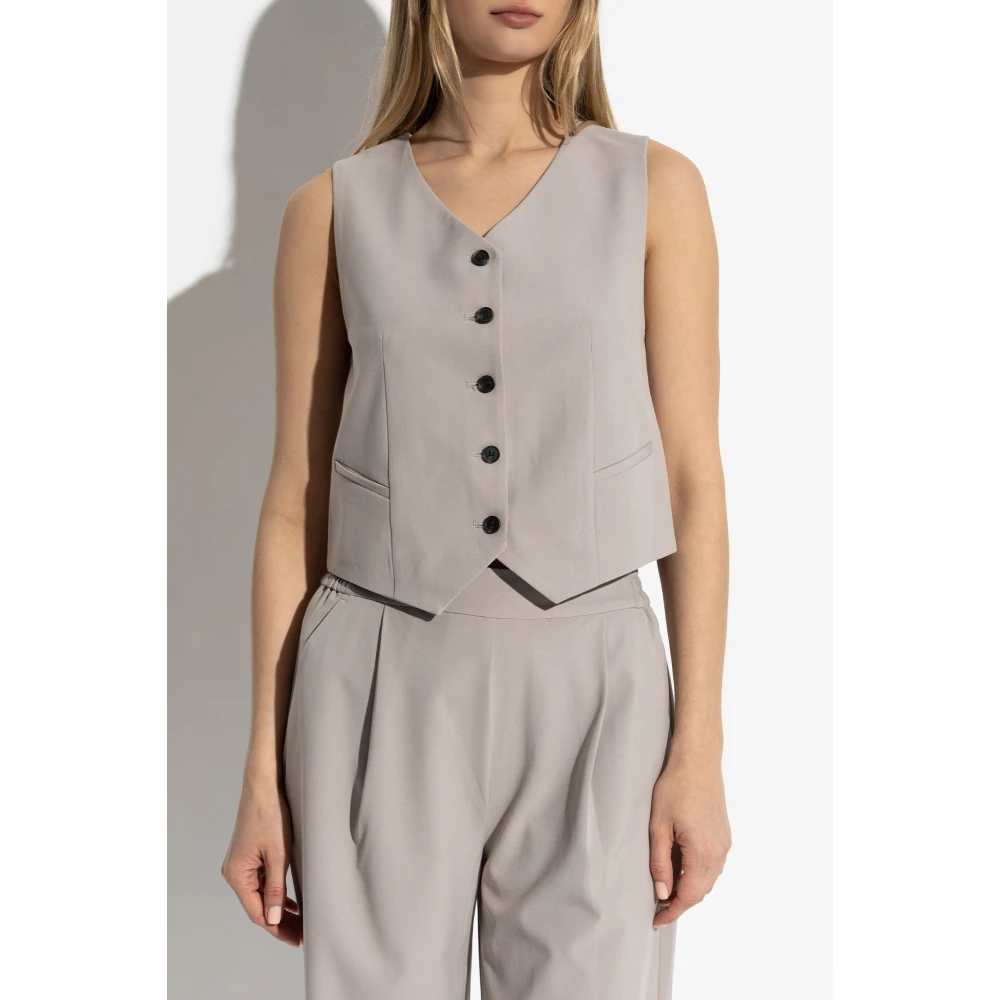 AllSaints Aleida Vest Beige Dames