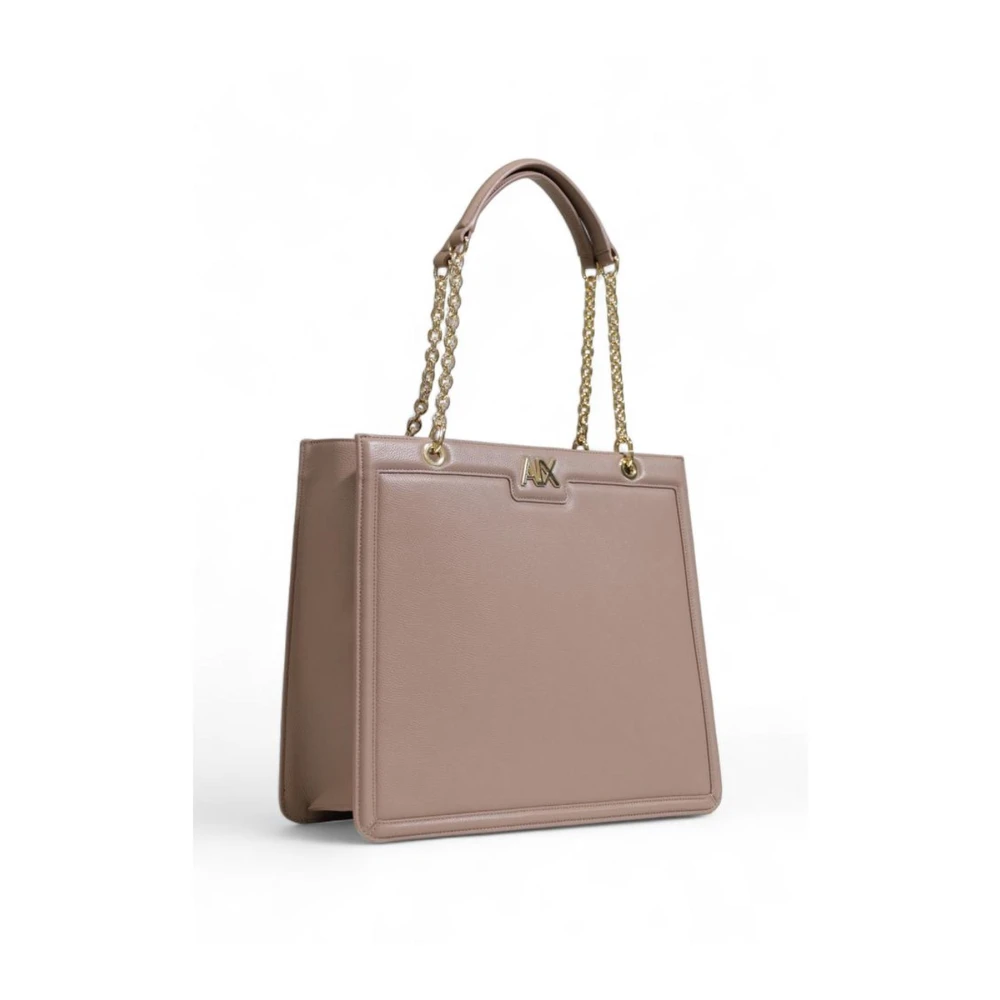 Armani Exchange Grijze Polyester Handtas met Strak Ontwerp Gray Dames