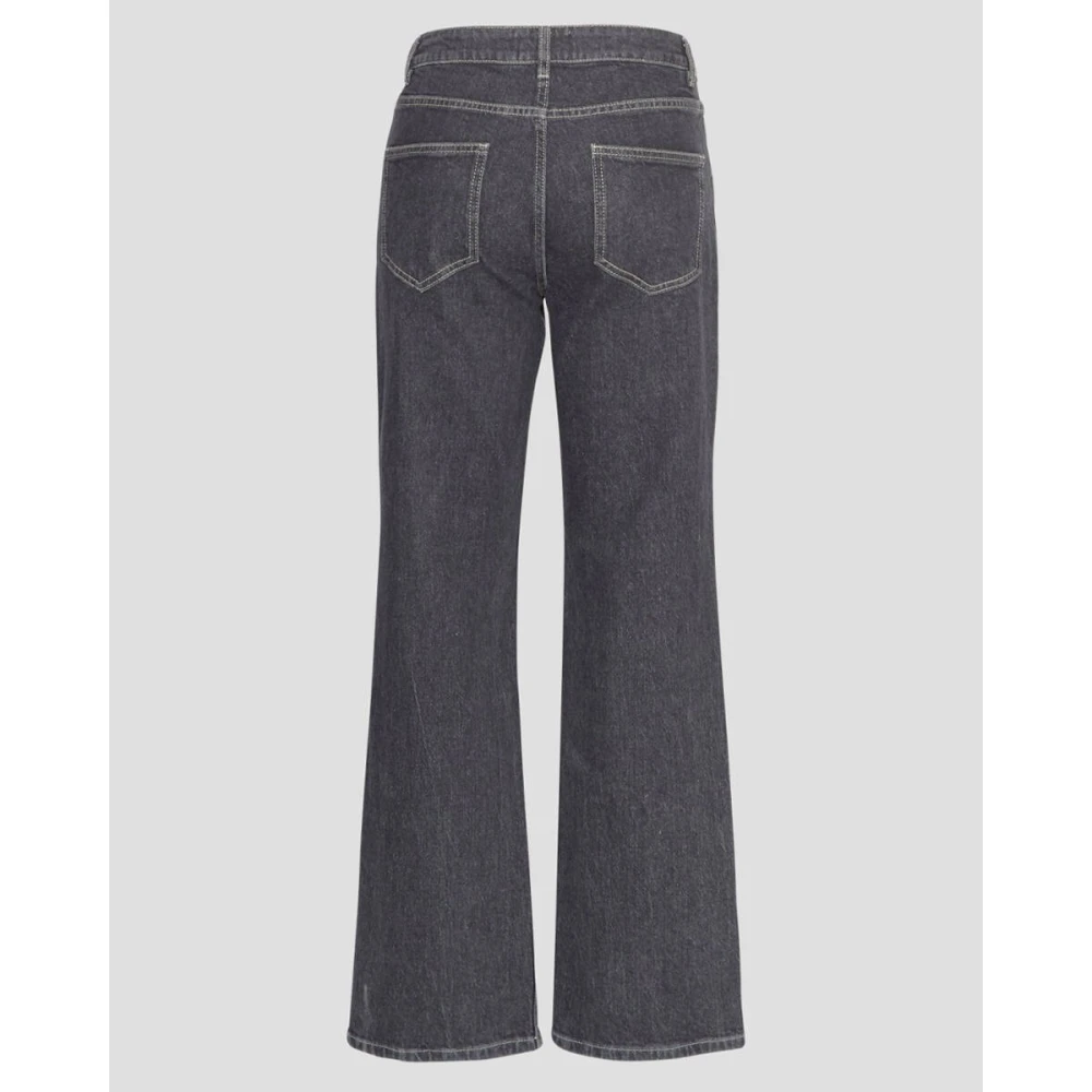 moss copenhagen Straight Long Jeans 18755 Reja Black Dames