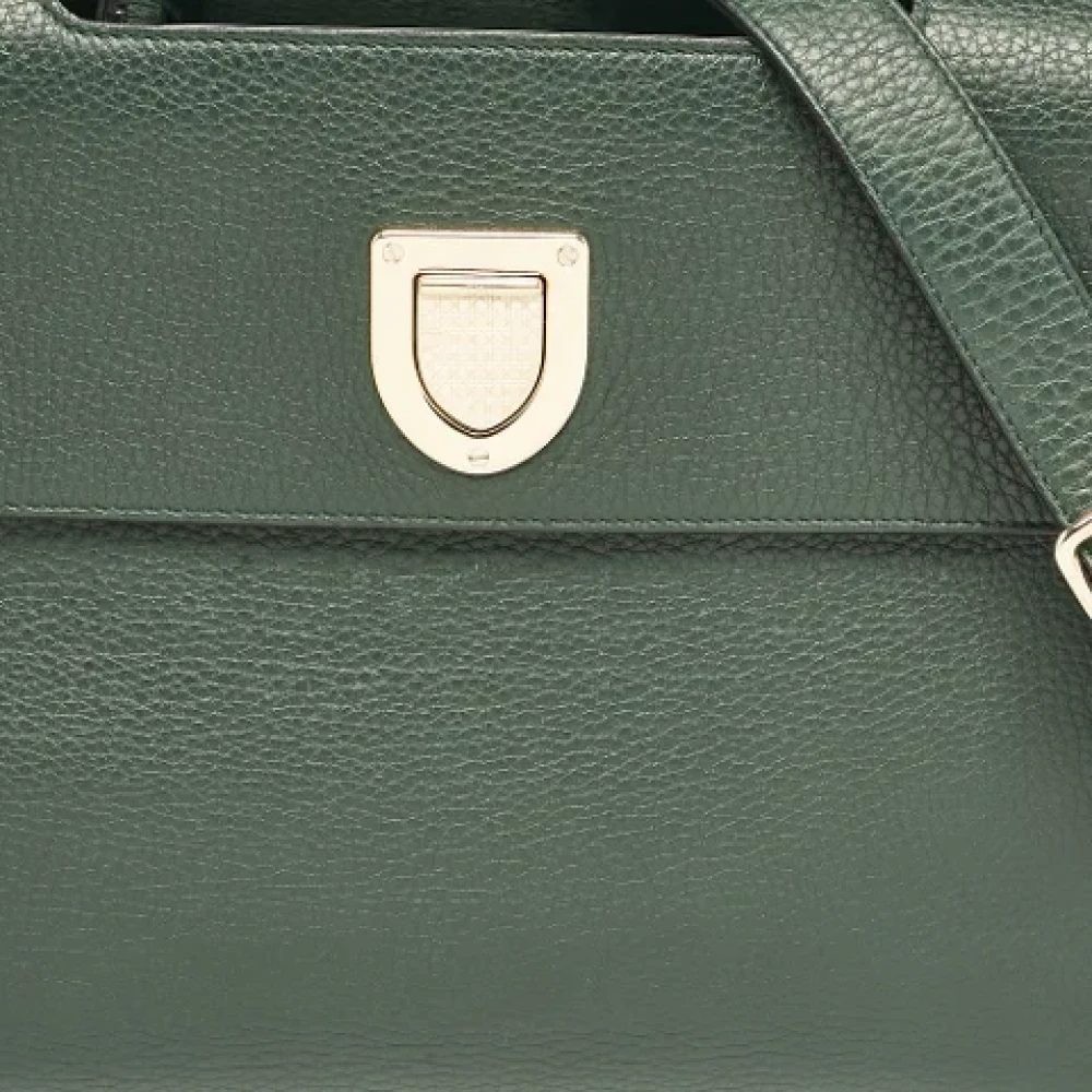 Dior Vintage Pre-owned Leather dior-bags Green Dames