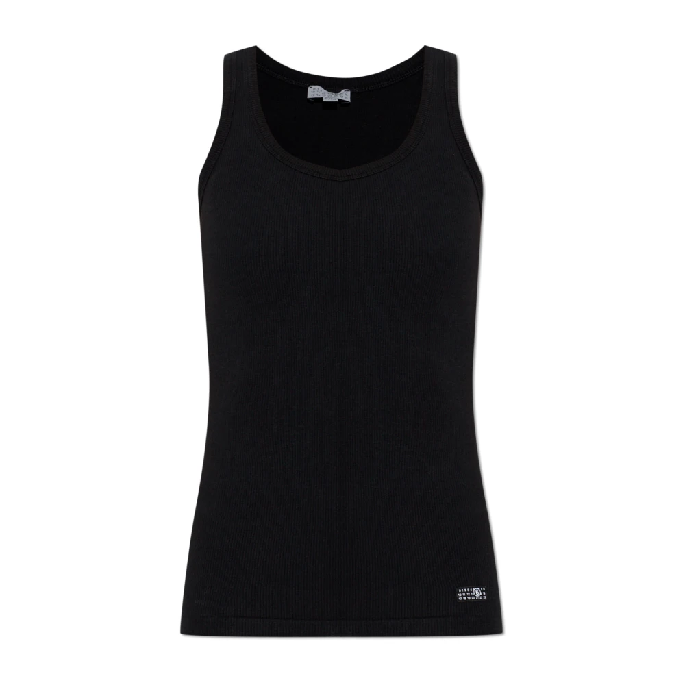 Mm6 Maison Margiela Femme Noir Tops, Taille: 42/44 Fr Top De La Collection Underwear