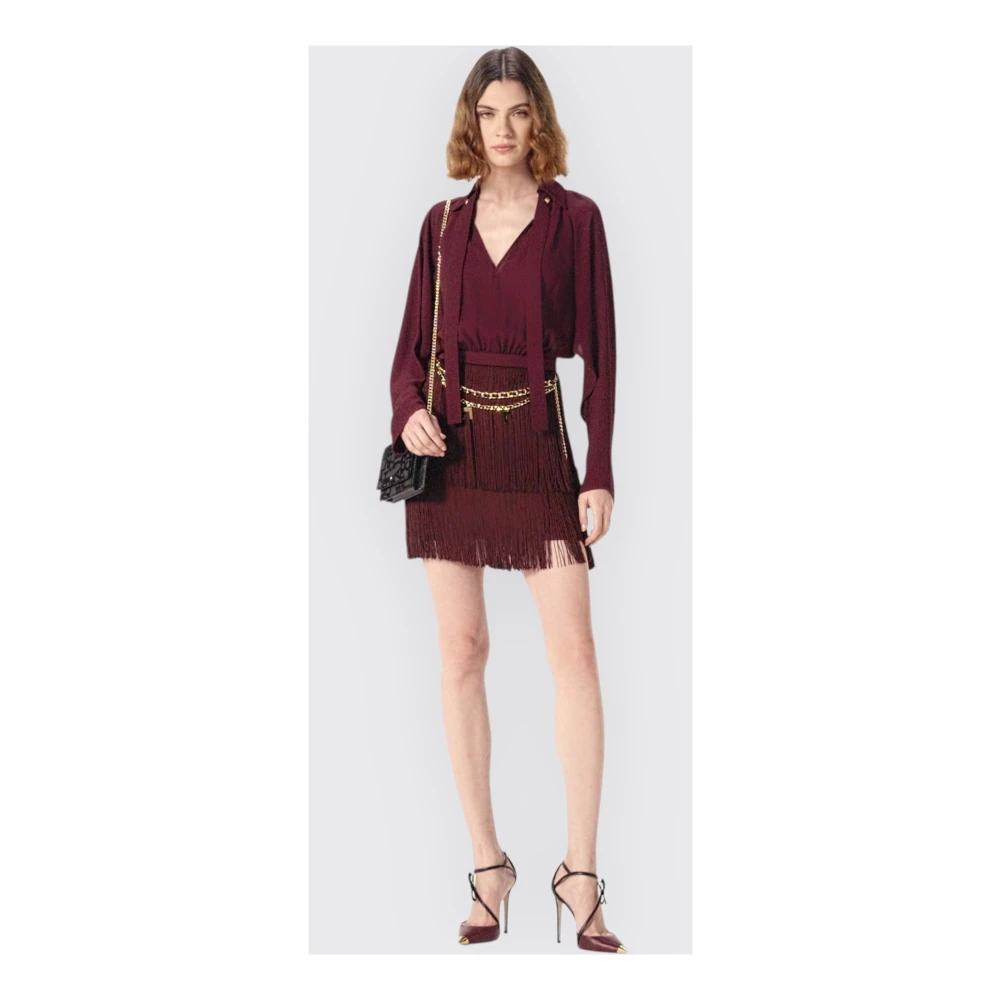 Elisabetta Franchi Elegante Jurk voor Speciale Gelegenheden Red Dames