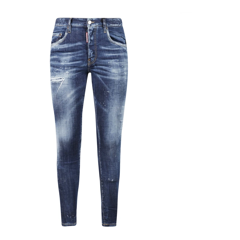 Dsquared2 Klassieke Denim Broek met Vijf Zakken Blue Heren