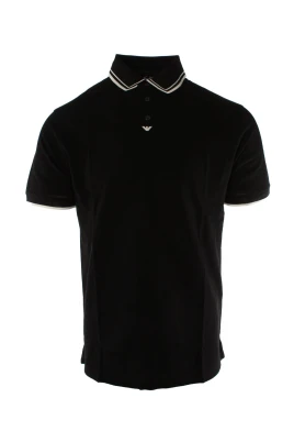 Svart Polo Tröja med Fly Logo